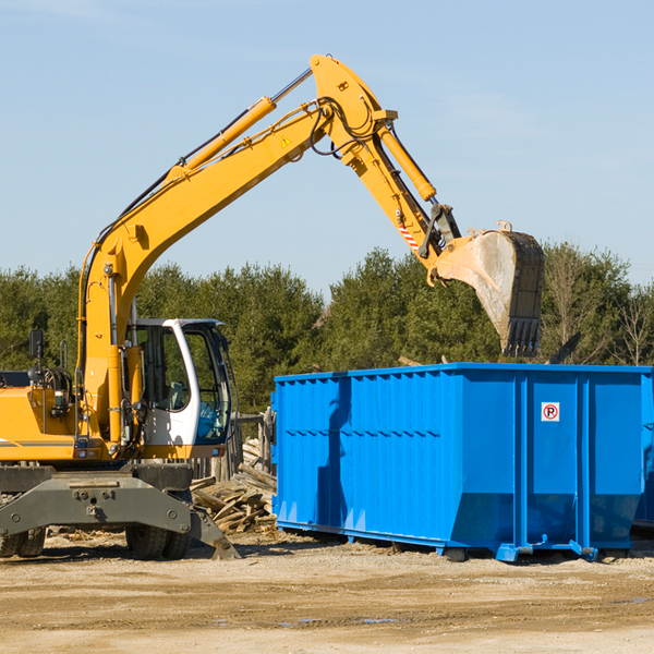 are there any additional fees associated with a residential dumpster rental in Bluewater